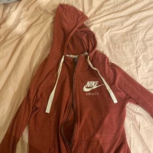 Red Nike Zip Up